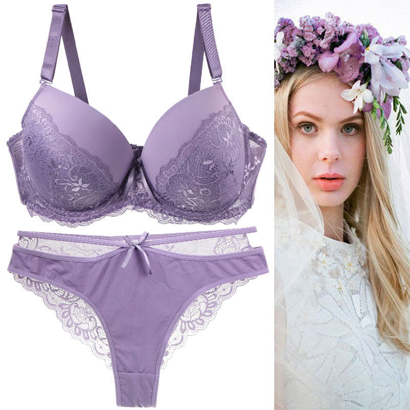 2026 Factory Direct Sales Foreign Trade European and American Lingerie Plus Size Sexy Bra Set Amazon Hot-Selling Dropshipping